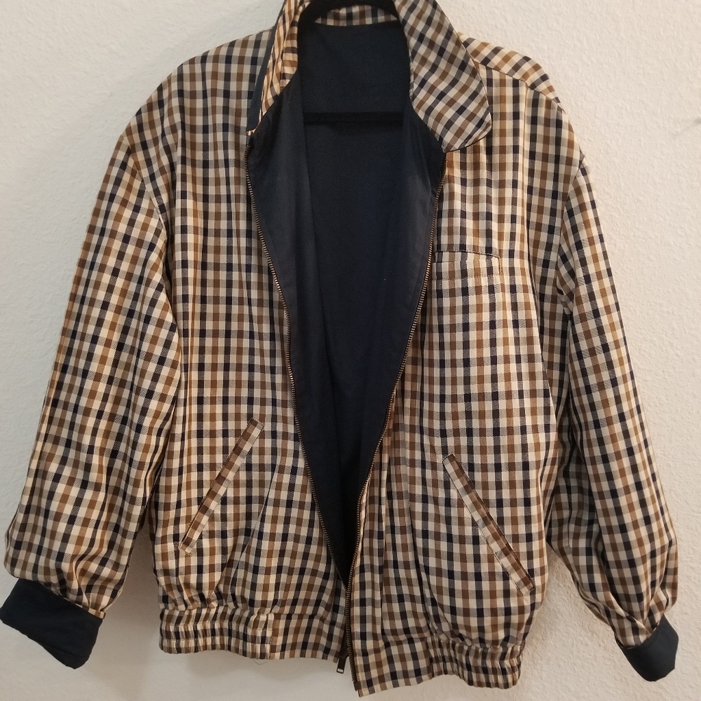 Aquascutum jacket in Stone Checked Lined XL